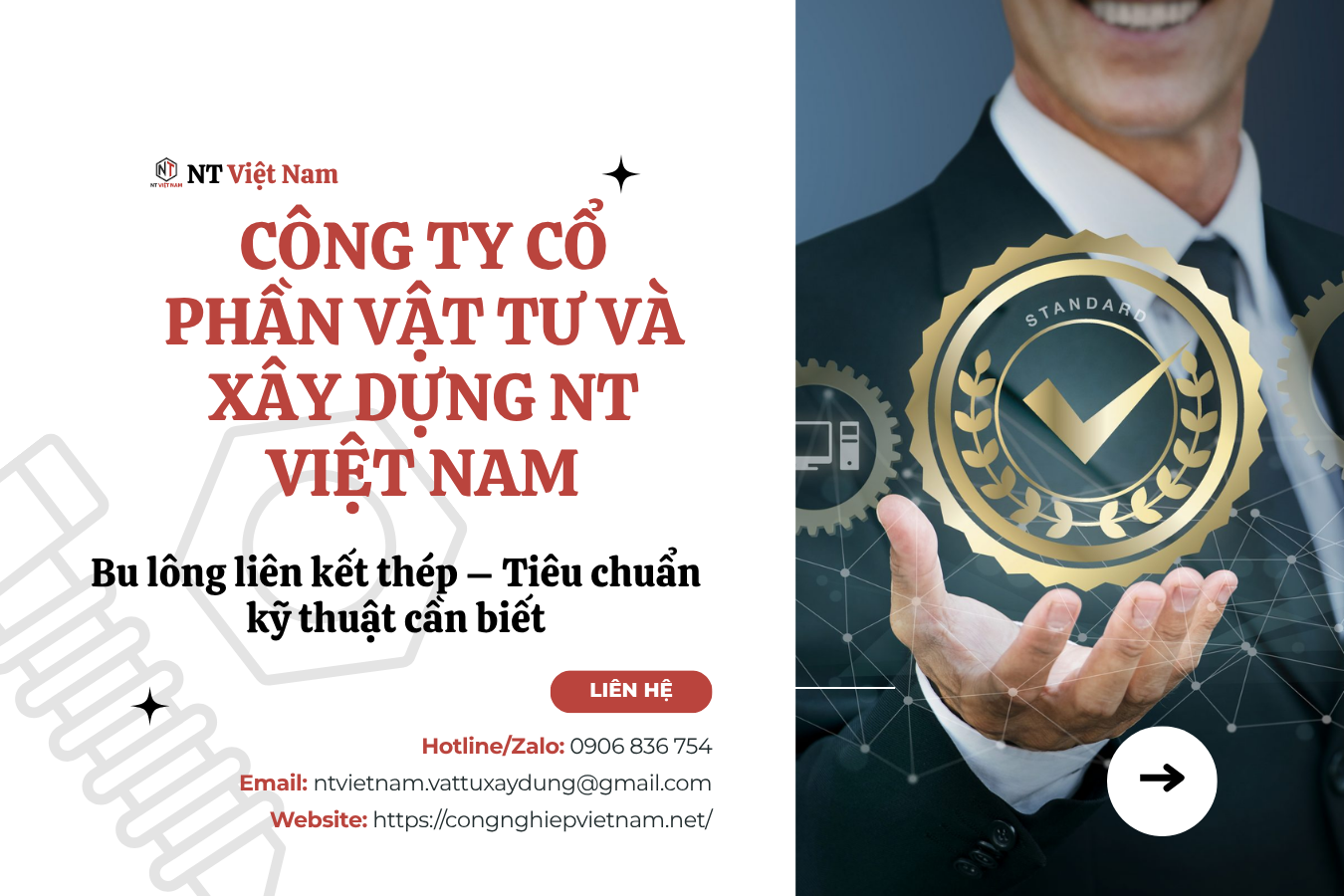 Bu lông liên kết thép – Tiêu chuẩn kỹ thuật cần biết